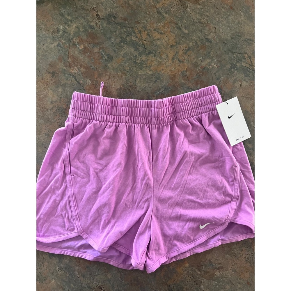 Nike Kids Training Shorts Loose Fit Youth Large Lavender NWT